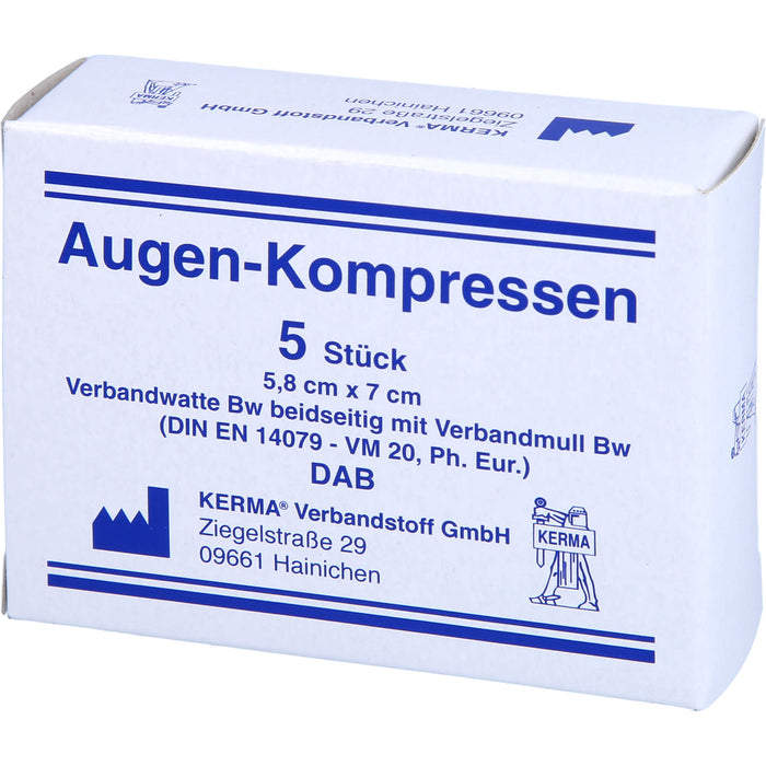 AUGENKOMPRESSEN 5,8x7CM UNSTERIL, 5 St KOM