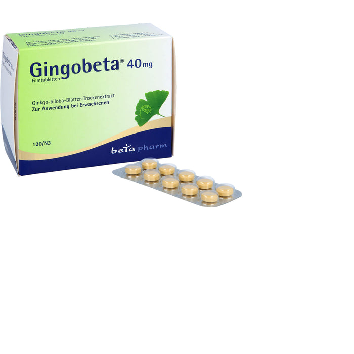 Gingobeta 40 mg Filmtabletten, 120 St FTA