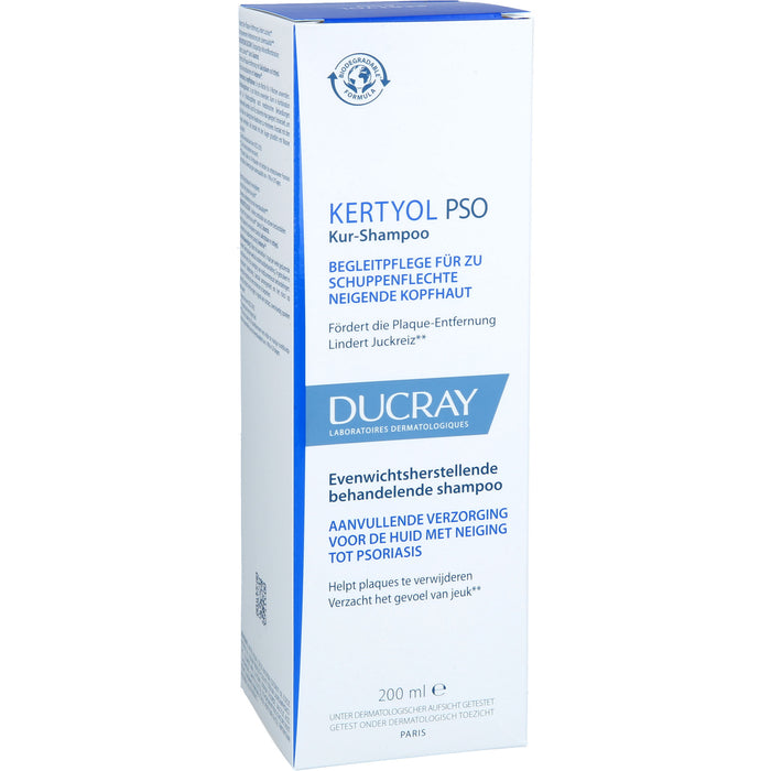 KERTYOL PSO ausgleichendes Kur-Shampoo für zu Schuppenflechte neigende Kopfhaut, 200 ml Shampoo