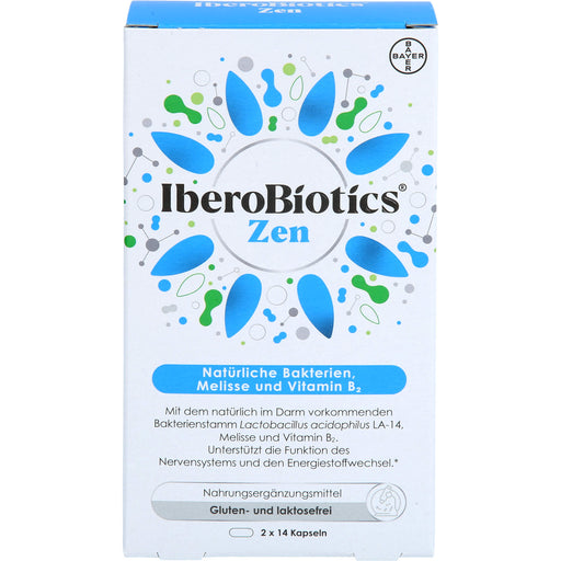 IberoBiotics Zen Kapseln für ein gutes Bauchgefühl in stressigen Zeiten, 14 St. Tagesportionen