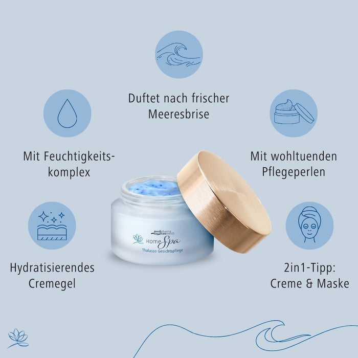 Medipharma Cosmetics Home Spa Thalasso Gesichtspflege, 50 ml Gel