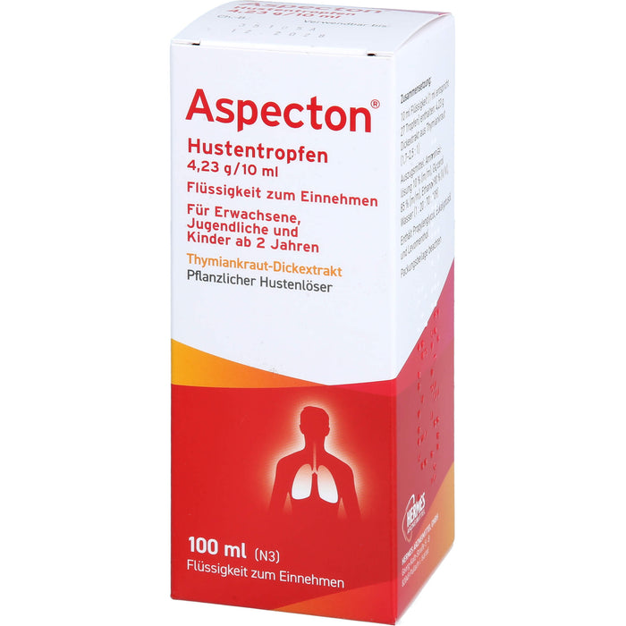Aspecton Hustentropfen bei Husten und akuter Bronchitis, 100 ml Lösung