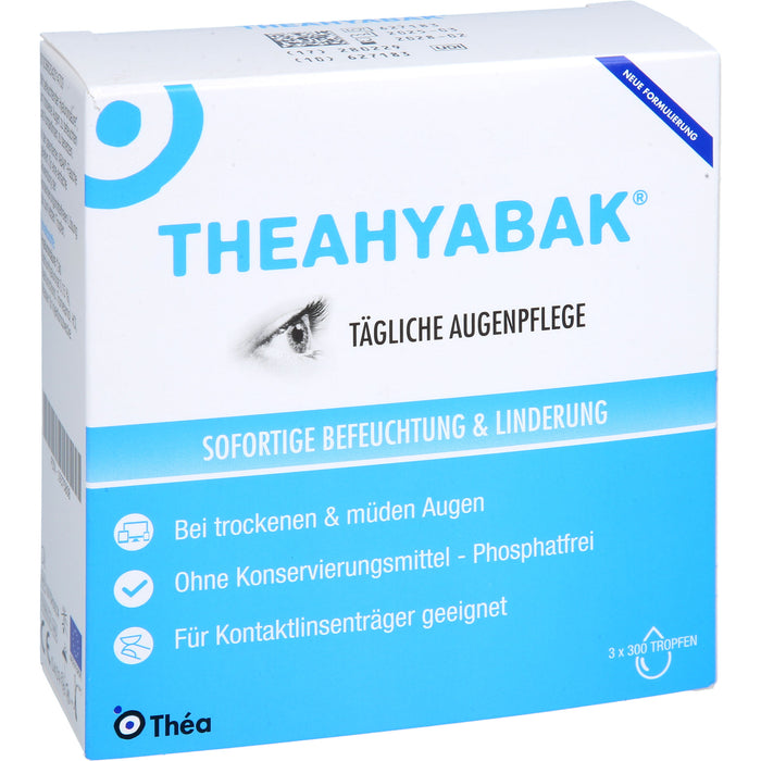 TheaHyabak Augentropfen zur täglichen Pflege bei trockenen Augen, 30 ml Lösung