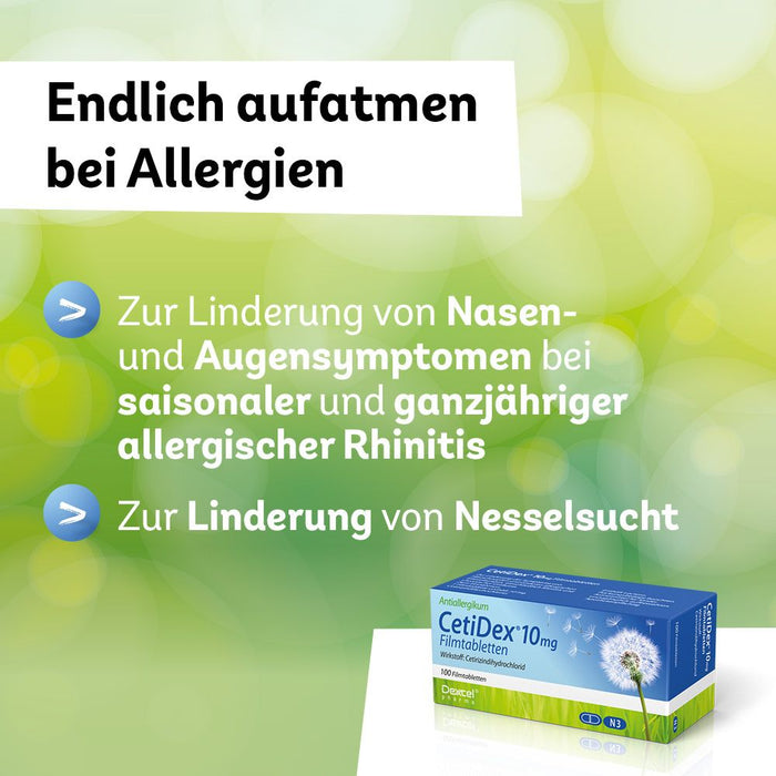 CetiDex 10 mg Tabletten bei Allergien, 50 St. Tabletten