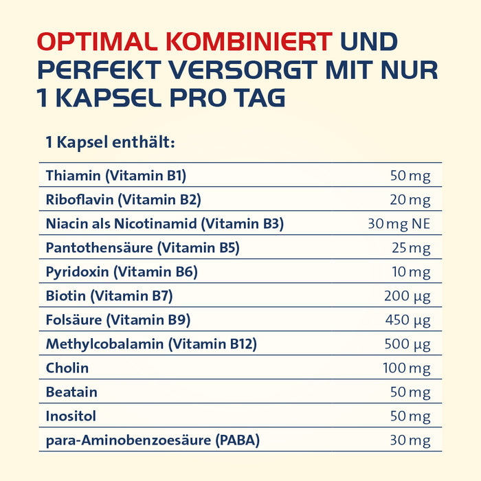 Vitamin B Complete Hevert All-in-One Kapseln, 120 St. Kapseln