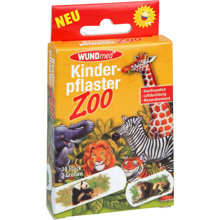WUNDmed Kinderpflaster Zoo 2 Größen, 10 St. Pflaster
