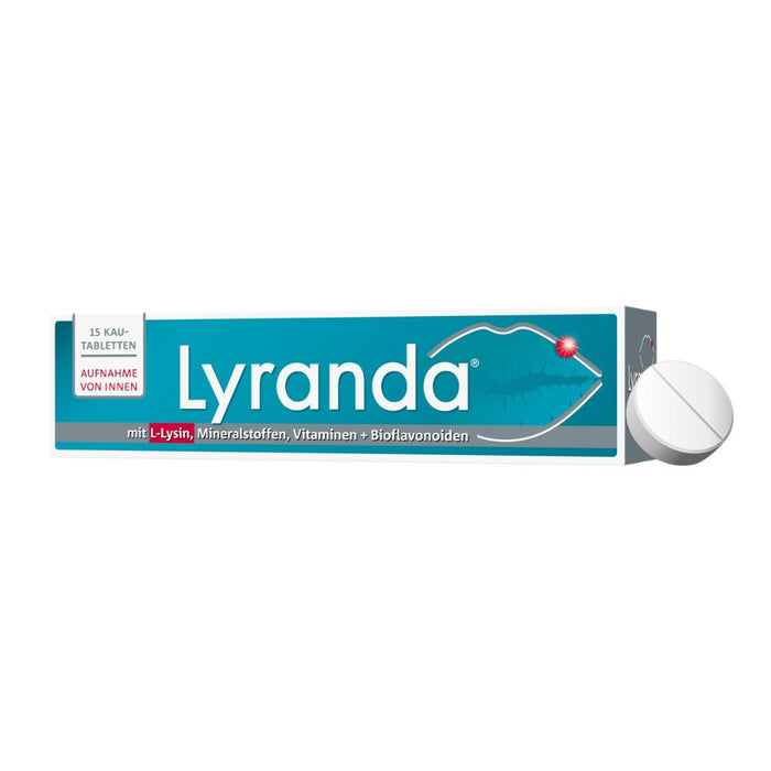 Lyranda Kautabletten bei Lippenherpes, 15 St. Tabletten