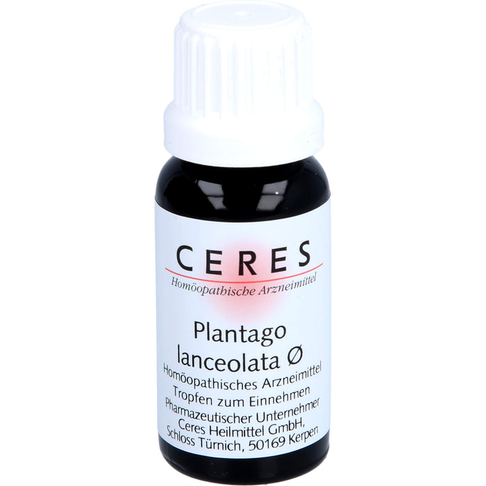 Ceres Plantago lanceolata Urtinktur, 20 ml TRO