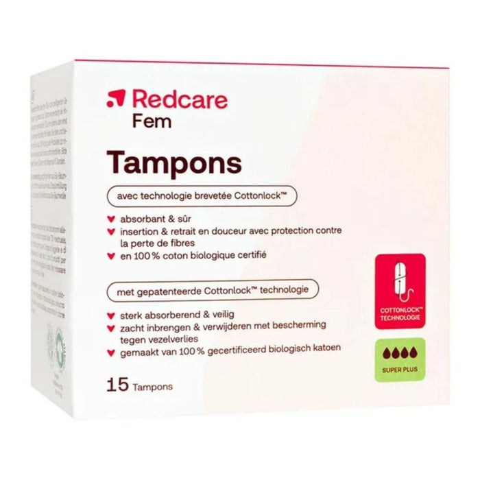 Redcare Fem Tampons Super Plus saugstark & sicher, 15 St. Tampons