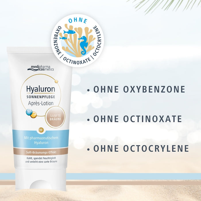 medipharma comestics Hyaluron Sonnenpflege Apres-Lotion sanfte Bräune, 150 ml Lösung