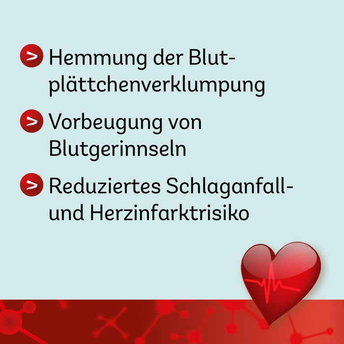 ASS Dexcel 100 mg Tabletten bei Herz-Kreislauf-Erkrankungen, 50 St. Tabletten