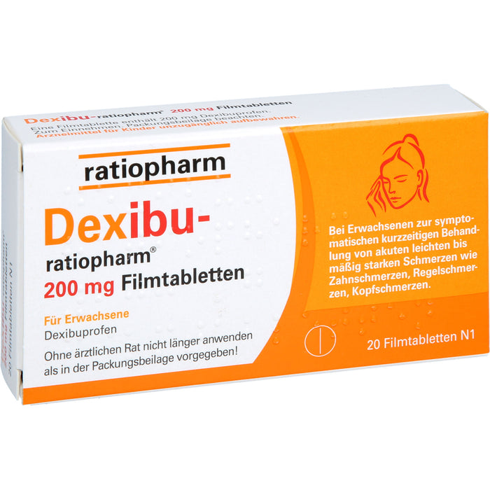 Dexibu-ratiopharm 200 mg Filmtabletten, 20 St. Tabletten
