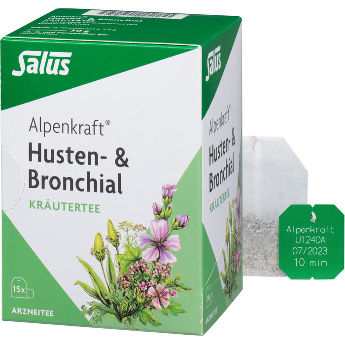 Salus Alpenkraft Husten- & Bronchial Kräutertee, 15 St. Beutel