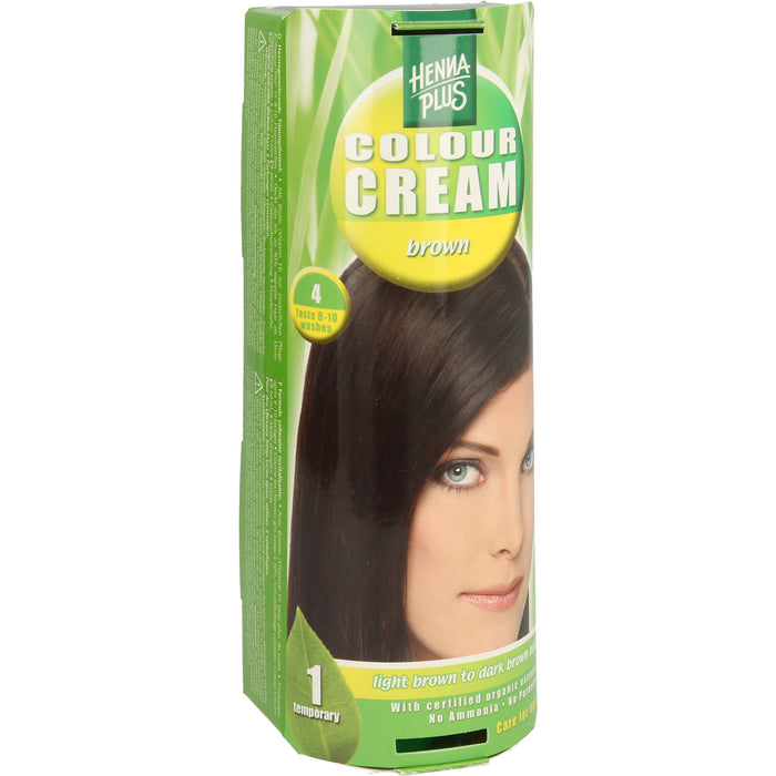 Hennaplus Colour Cream Brown 4, 60 ml Creme