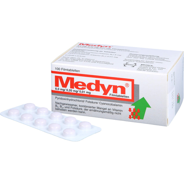 Medyn® 8,0 mg/0,20 mg/0,01 mg, Filmtabletten, 100 St. Tabletten
