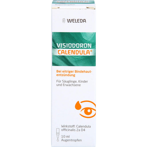 WELEDA Visiodoron Calendula Augentropfen bei eitriger Bindehautentzündung, 10 ml Lösung