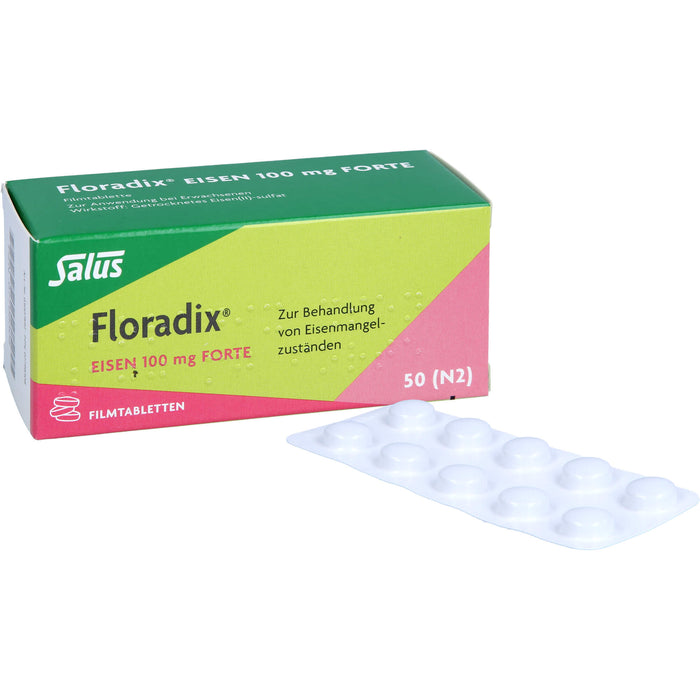 Floradix Eisen 100 mg forte Filmtabletten, 50 St. Tabletten