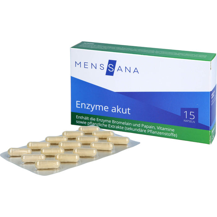 MensSana Enzyme akut Kapseln, 15 St. Kapseln