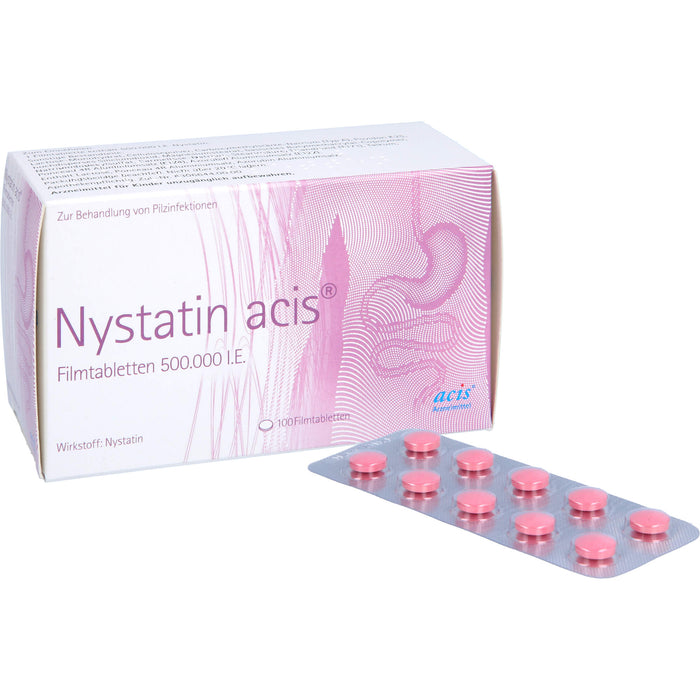 Nystatin acis  Filmtabletten, 100 St. Tabletten