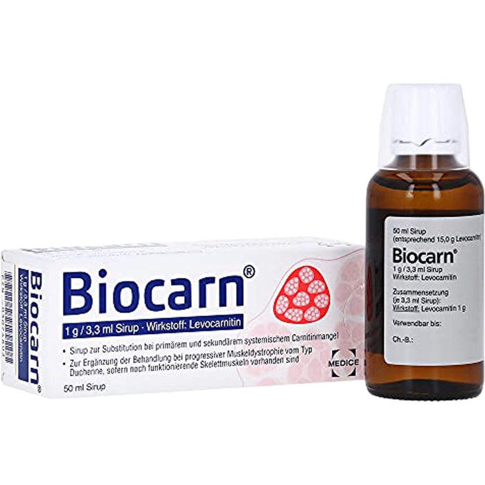 MEDICE Biocarn Sirup bei Carnitinmangel, 50 ml Lösung