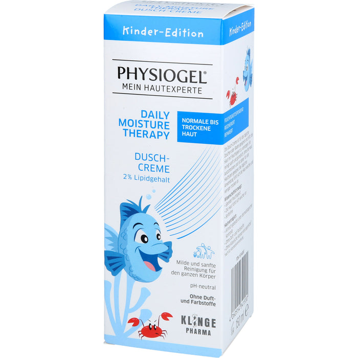 PHYSIOGEL Daily Moisture Therapy Dusch-Creme für normale bis trockene Haut für Kinder, 150 ml Duschgel