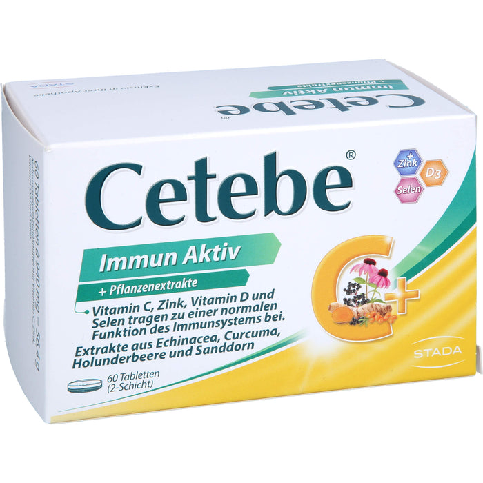 Cetebe Immun Aktiv Tabletten für eine normale Funktion des Immunsystems, 60 St. Tabletten