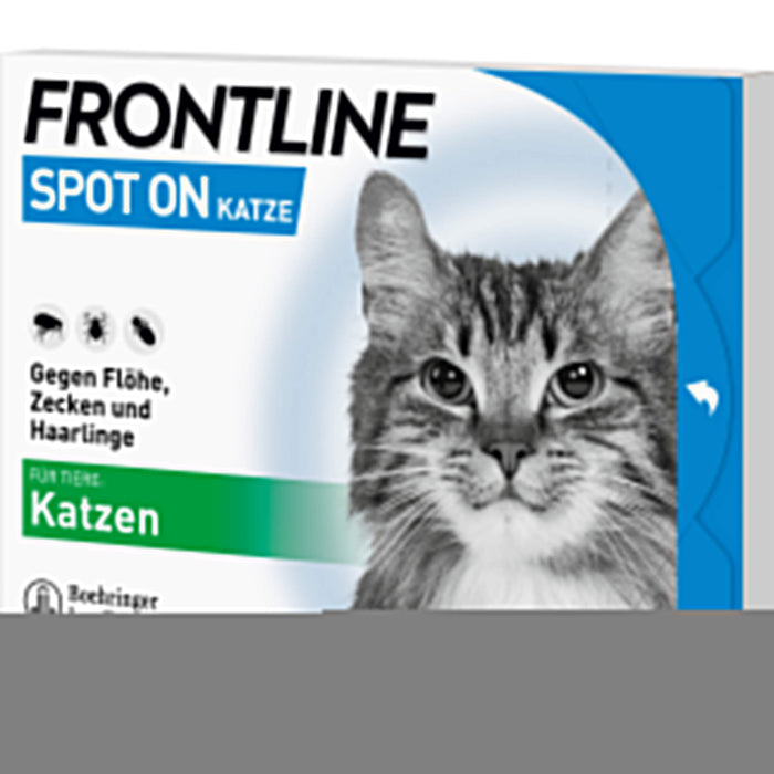 FRONTLINE Spot On Lösung für Katzen gegen Flöhe, Zecken und Haarlinge, 6 St. Ampullen