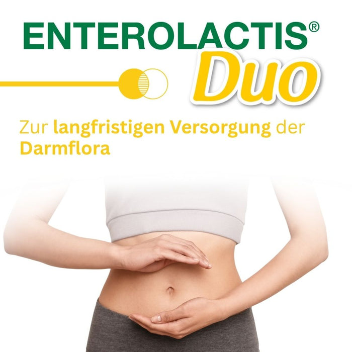 Enterolactis Duo - natürliche Versorgung der Darmflora und des Darmmikrobioms mit L. Casei DG & Inulin - laktosefrei & glutenfrei, 10 St. Beutel