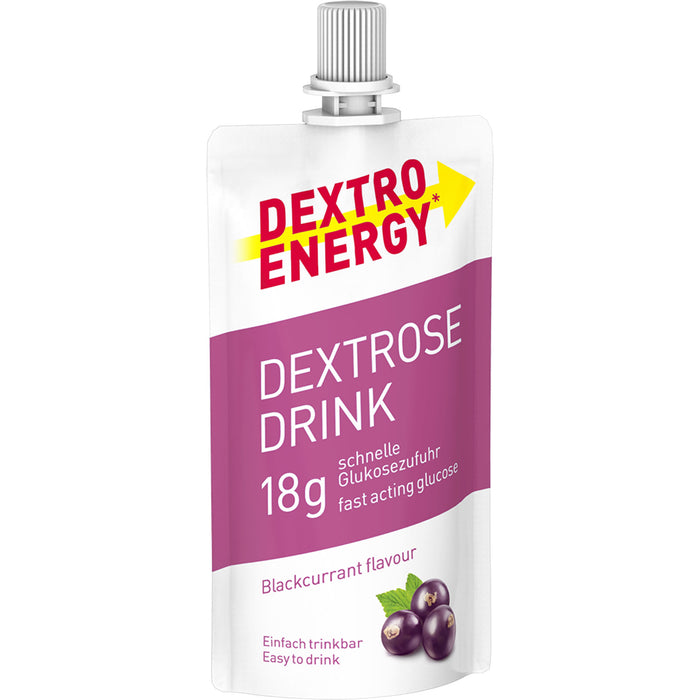 Dextro Energy Dextrose Drink schwarze Johannisbeere, energieliefernde Kohlenhydrat-Lösung mit Dextrose, 50 ml Lösung