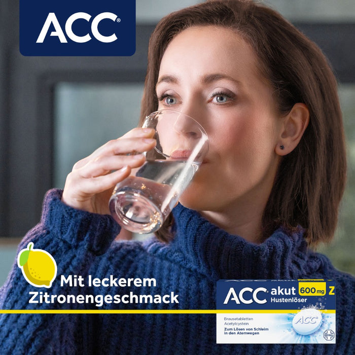 ACC akut 600 mg Z Hustenlöser Brausetabletten, 20 pcs. Tablets