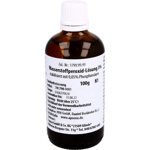Wasserstoffperoxid Lösung 3% Fagron, 100 ml, 100 g Lösung