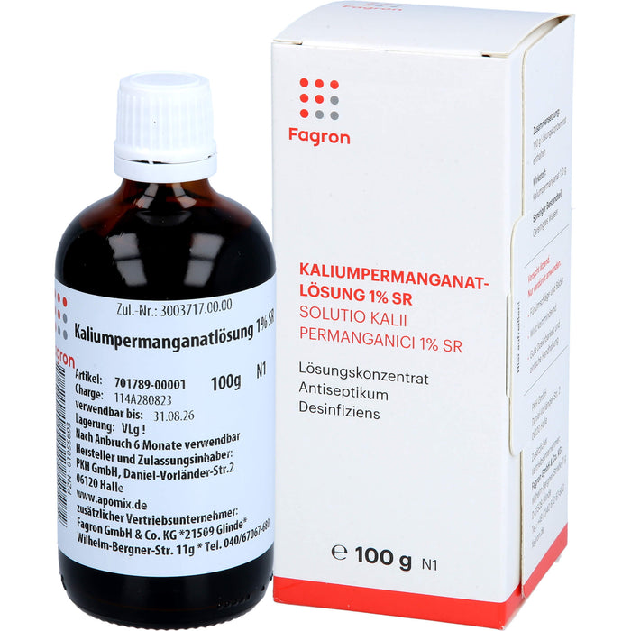 Fagron Kaliumpermanganat Lösung 1% SR, 100 g Lösung
