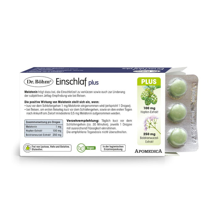 Dr. Böhm Einschlaf plus Melatonin 1 mg, 30 St. Dragees