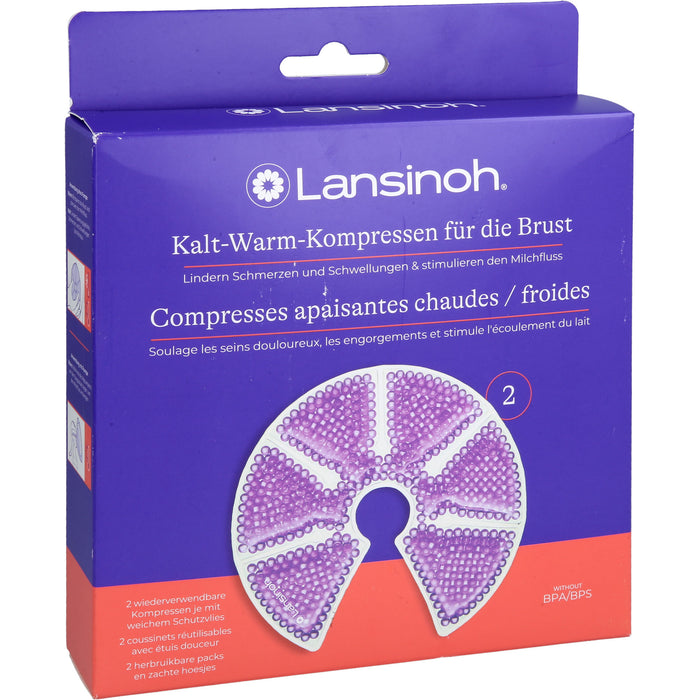 Lansinoh Kalt-Warm-Kompressen für die Brust, 2 St. Kompressen