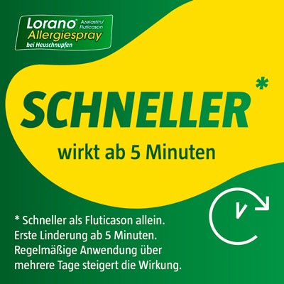 Lorano Azelastin/Fluticason Allergiespray bei Heuschnupfen, 1 St. Spray