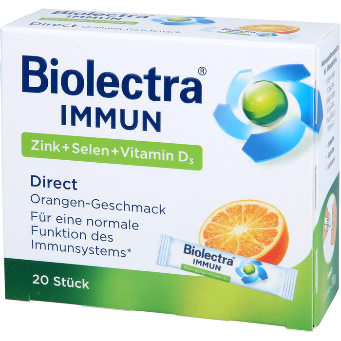 Biolectra Immun Zink + Selen + Vitamin D3 direct Micro-Pellets, 20 St. Beutel