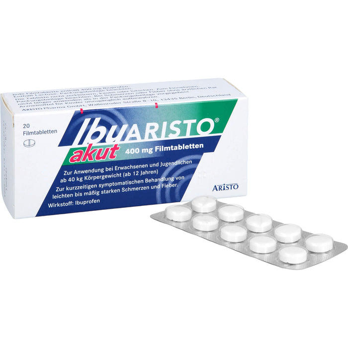 IbuARISTO akut 400 mg Filmtabletten, 20 St. Tabletten