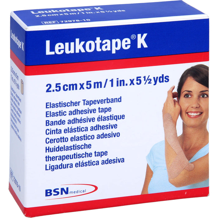 Leukotape K 2,5cm hautfarbend, 1 St VER