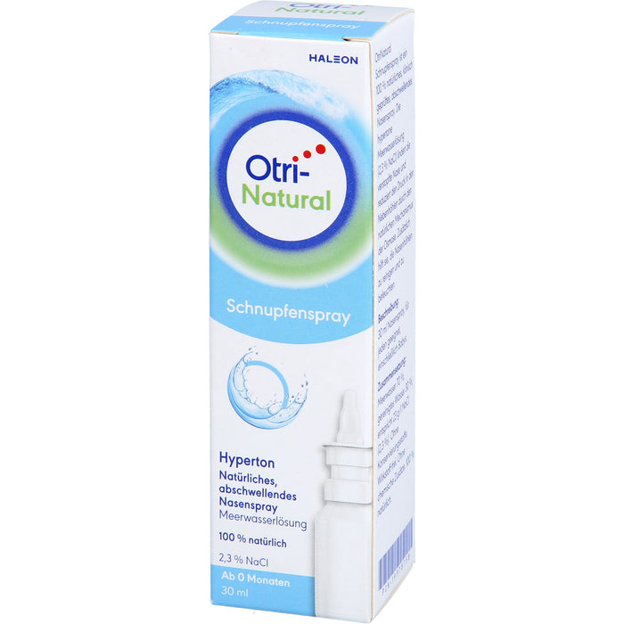 OtriNatural Schnupfenspray hypertones natürliches abschwellendes Meerwasserspray, 30 ml Lösung