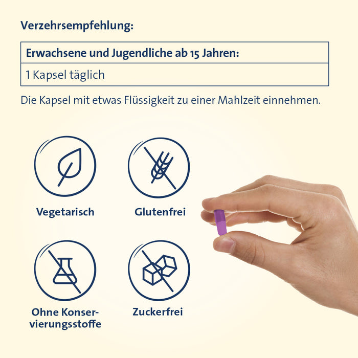 Vitamin D3 K2 Hevert plus Calcium und Magnesium 2000 IE, 120 St. Kapseln