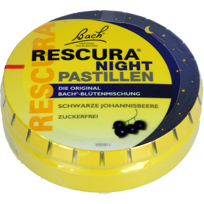 Bachblüten Original Rescura Night Pastillen schwarze Johannisbeere, 50 g Bonbons