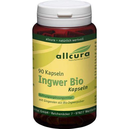 Allcura Ingwer Bio Kapseln, 90 St. Kapseln