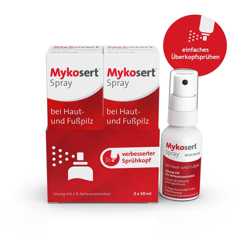 Mykosert Spray bei Haut- und Fußpilz, 60 ml Lösung