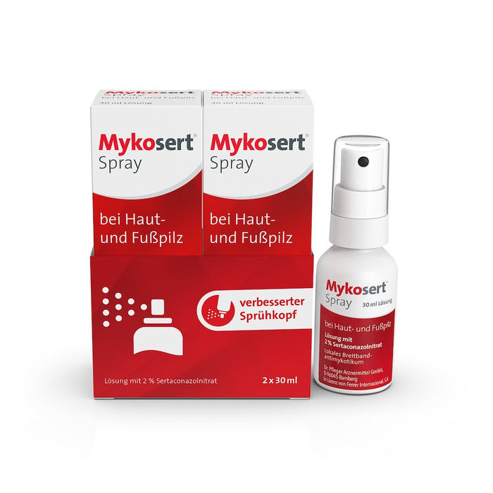 Mykosert Spray bei Haut- und Fußpilz, 60 ml Lösung