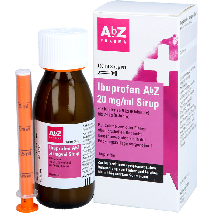 Ibuprofen AbZ 20mg/ml Sirup, 100 ml Lösung