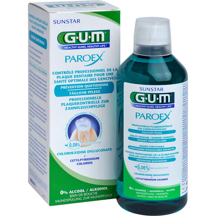 GUM Paroex 0,06% CHX Mundspülung, 500 ml Lösung