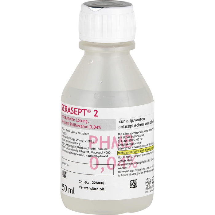 Serasept 2 antiseptische Lösung zur Behandlung von Wunden, 250 ml Lösung