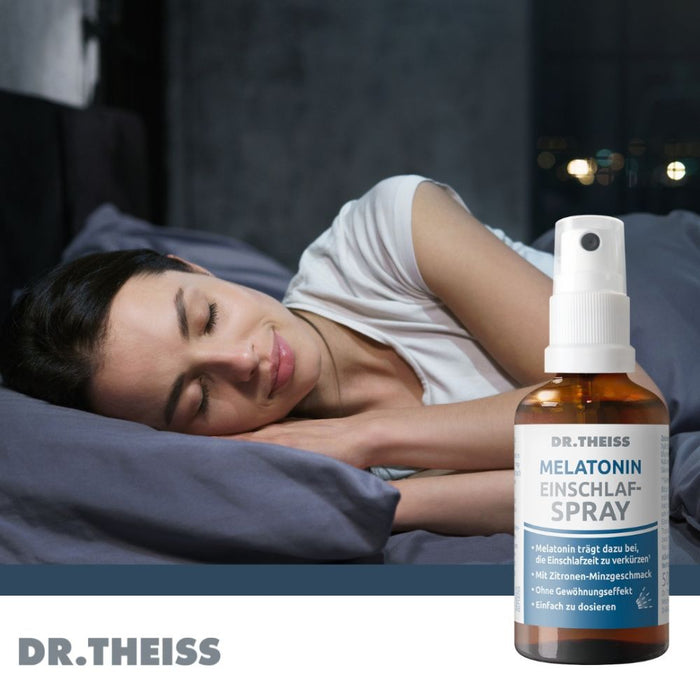 DR. THEISS Melatonin Einschlaf-Spray zur Verkürzung der Einschlafzeit, 50 ml Lösung