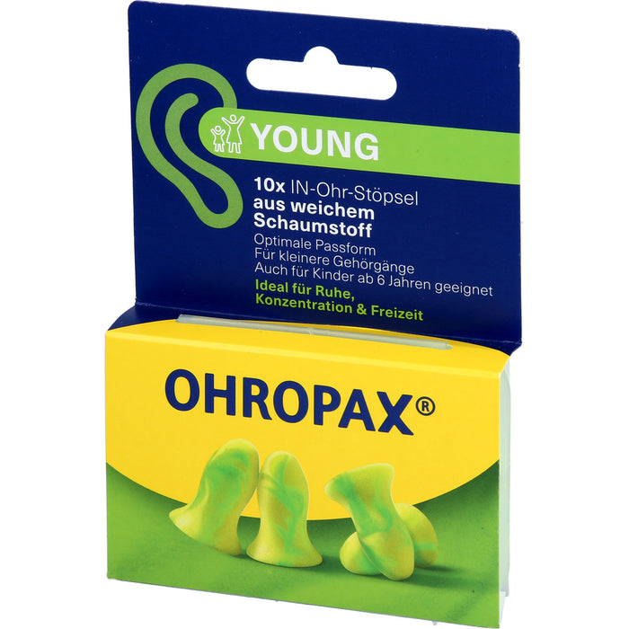 OHROPAX Yound Schaumstoff In-Ohr Stöpsel, 10 St. Ohrstöpsel