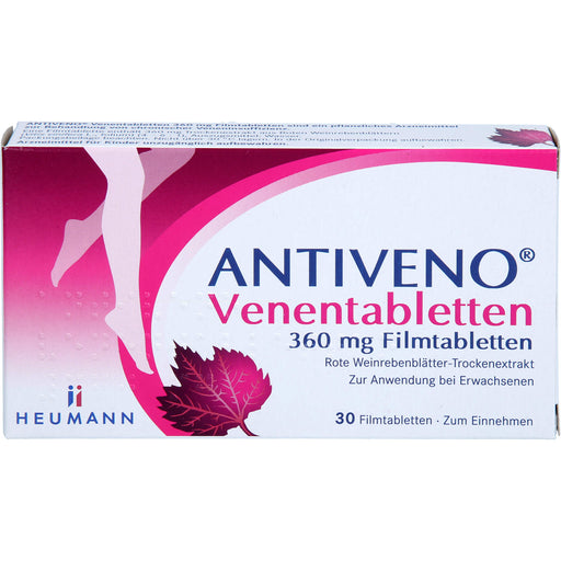 ANTIVENO Venentabletten 360 mg Filmtabletten bei Beinvenenerkrankungen, 30 St. Tabletten
